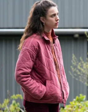 Maid 2021 Margaret Qualley Pink Jacket | Alex Pink Quilted Jacket