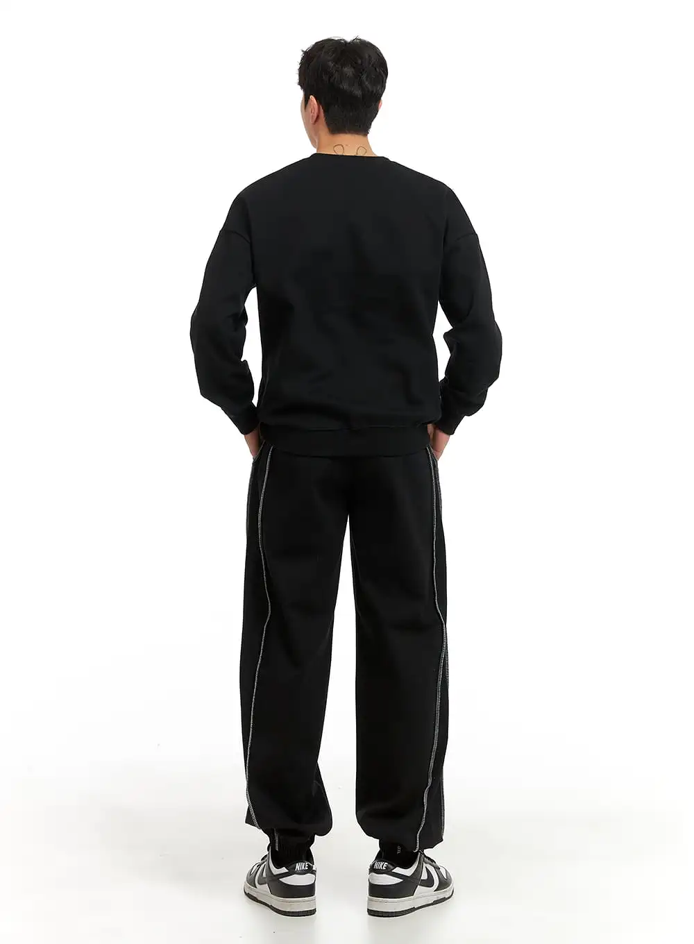 Men's Stitched Detail Jogger Pants IA402