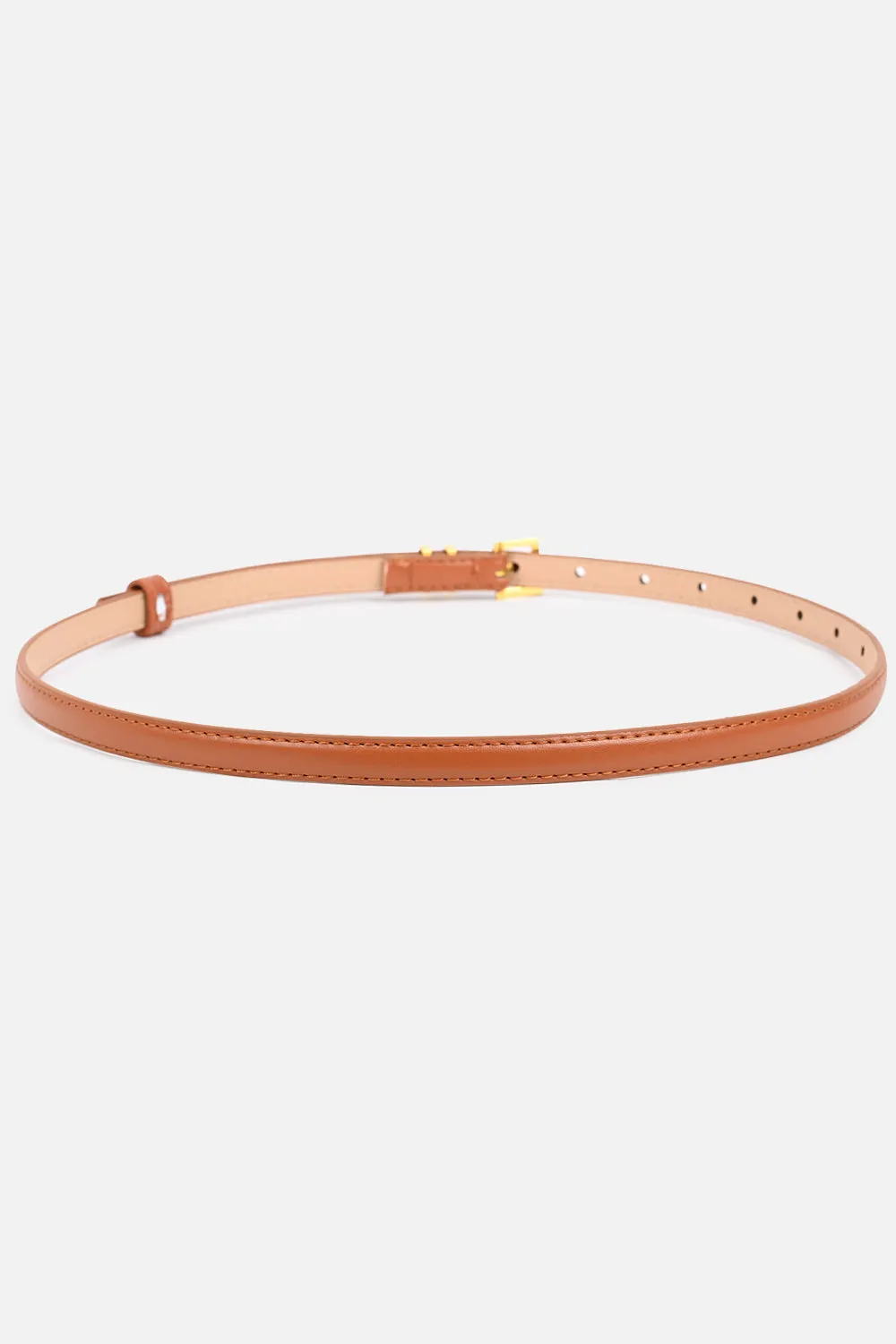 Metal Pin Thin Buckle Belt