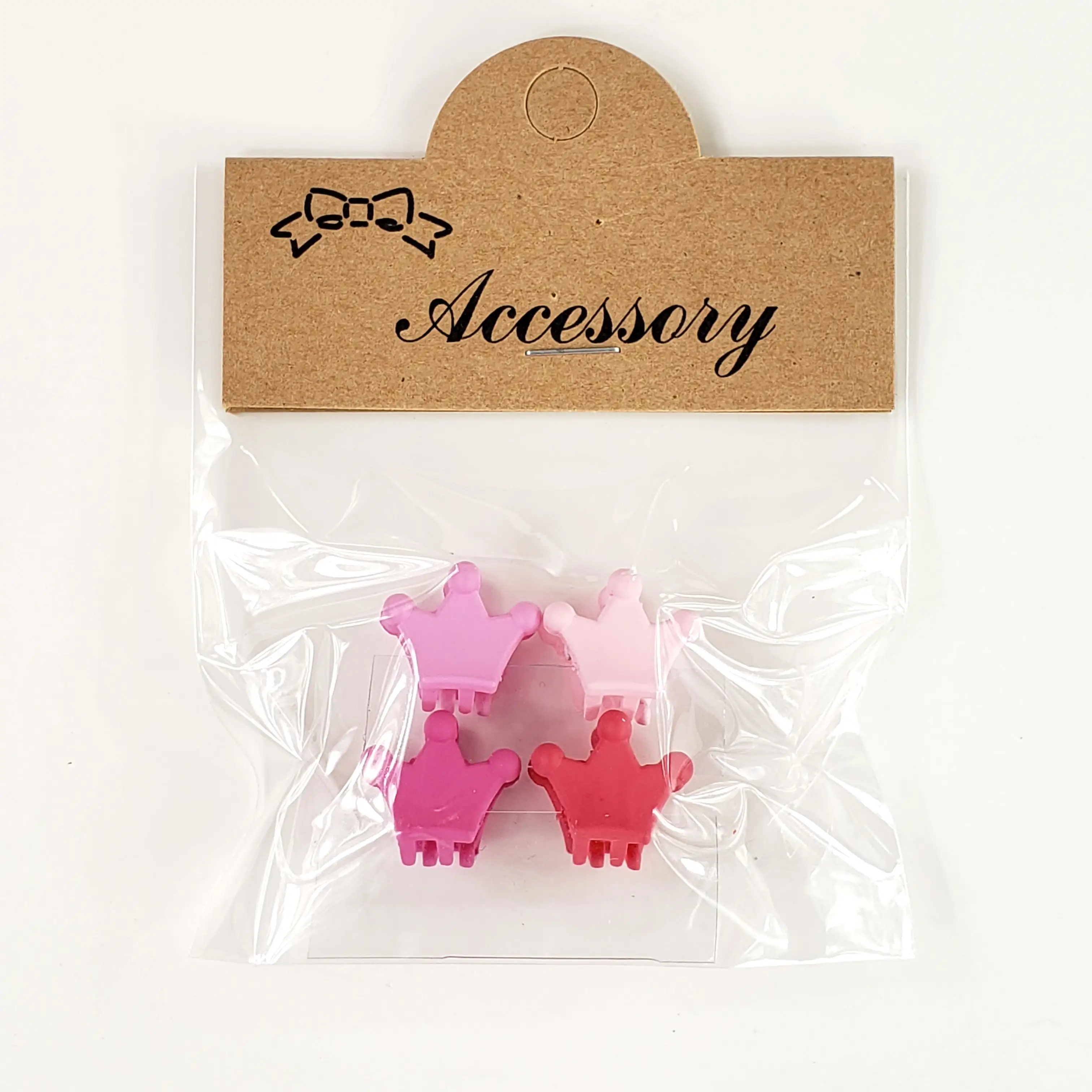 Mini clips (pack of 4) - crown