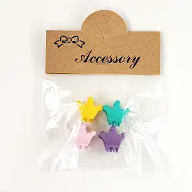 Mini clips (pack of 4) - crown