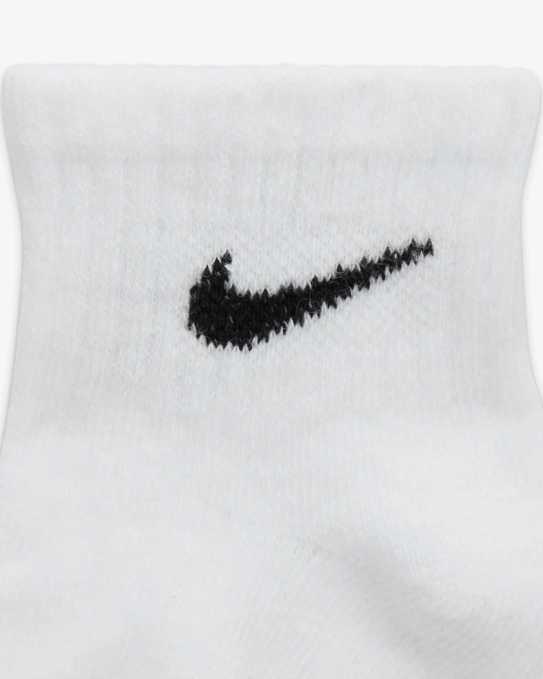 NIKE INFANTS GRIPPER WHITE/GREY/BLACK ANKLE SOCKS (6-12M X3 PAIRS)