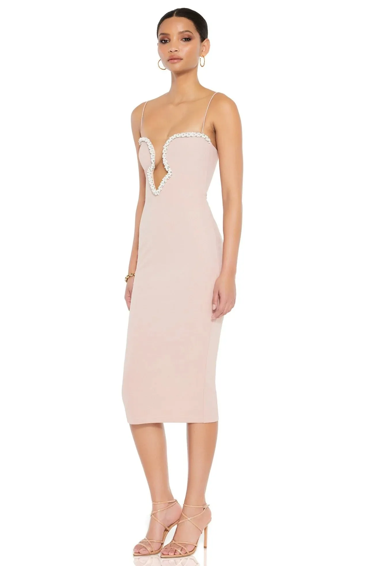 Nookie Adorn Midi Dress - Dream