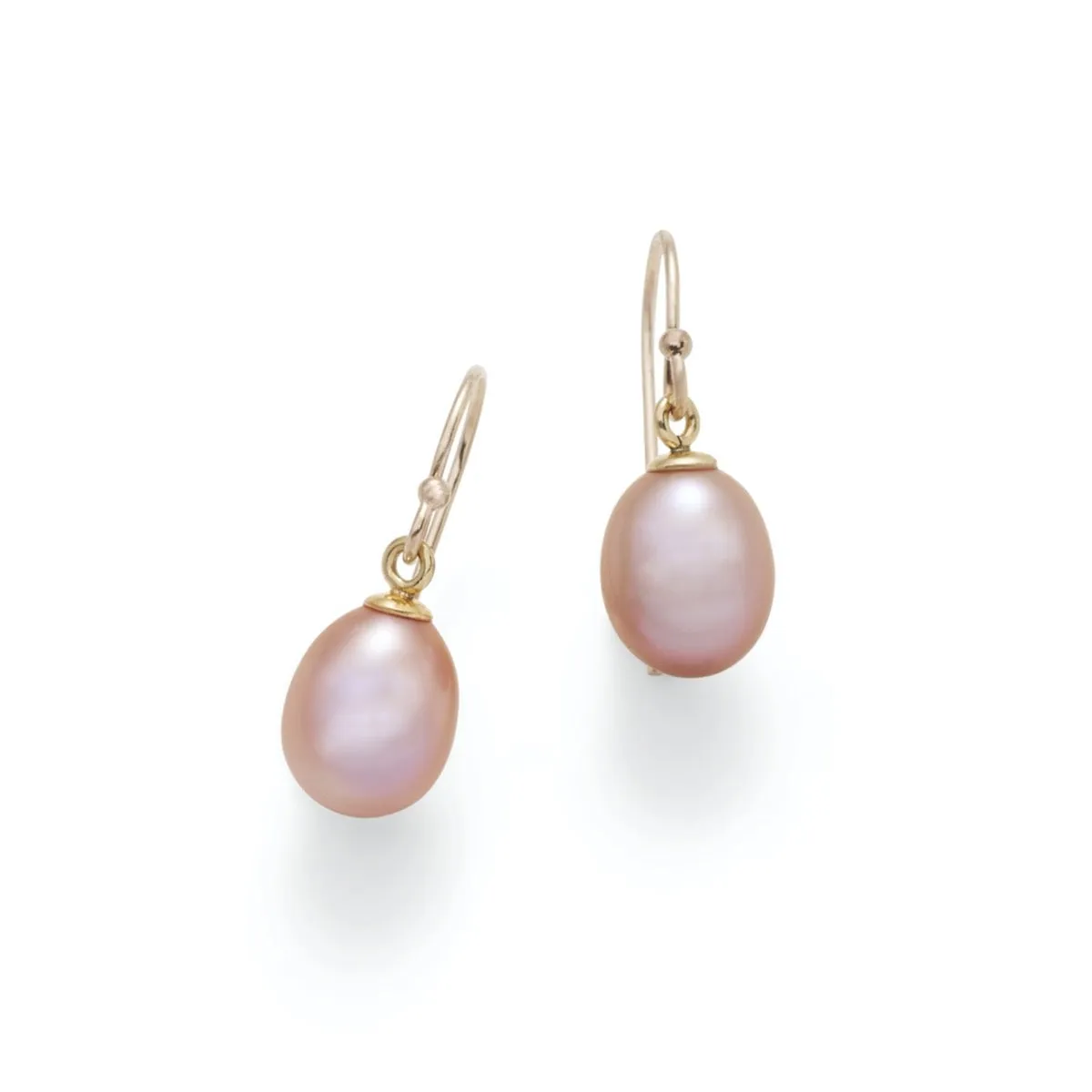 Petite Pink Pearl Drop Earrings