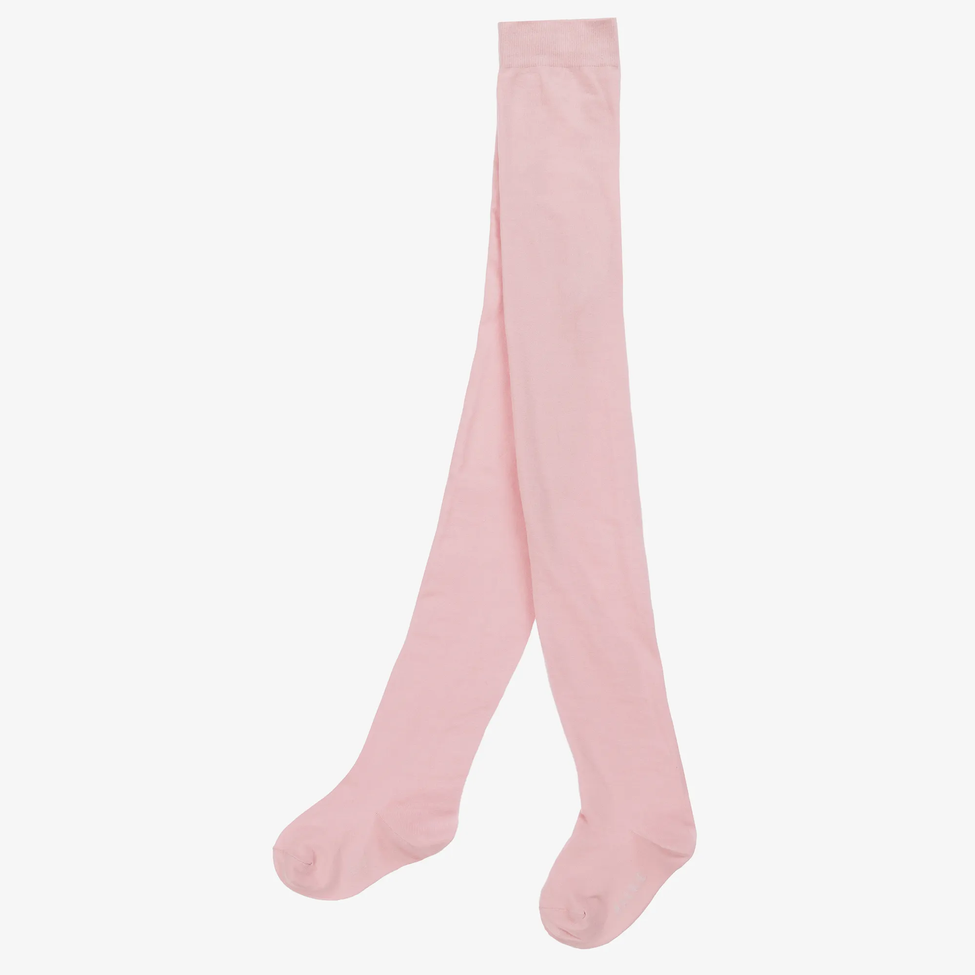 Pink Cotton Knit Tights