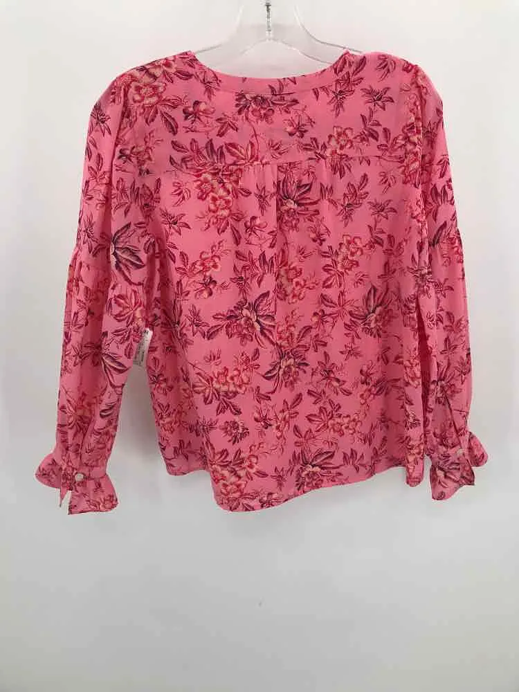 Pre-Owned Loft Pink Size XSP Long Sleeve Blouse