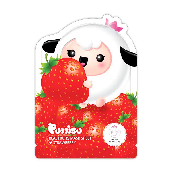 Puttisu Facial Mask Sheet- #Strawberry (pack of 5)