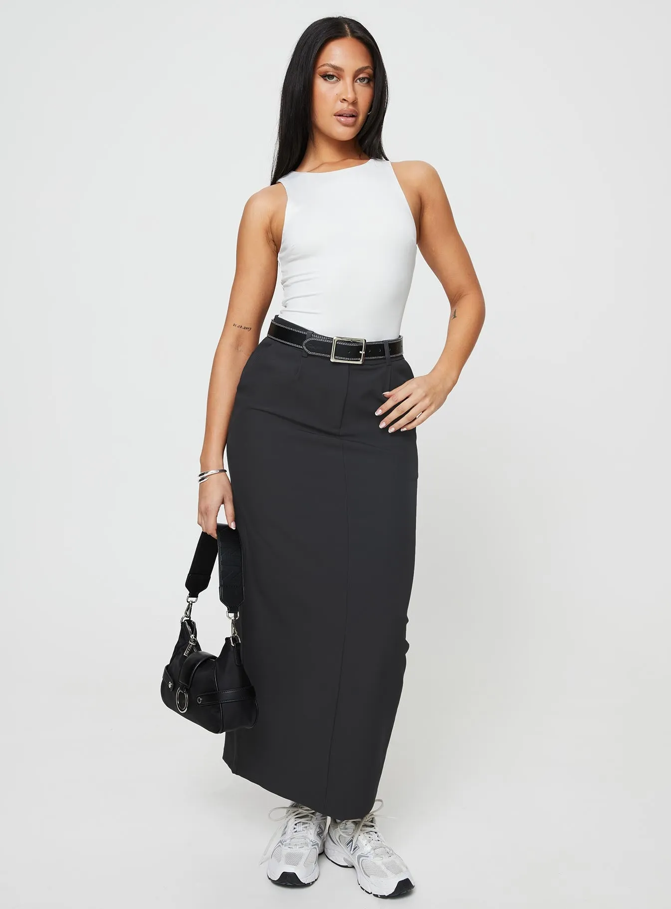 Raquel Maxi Skirt Slate