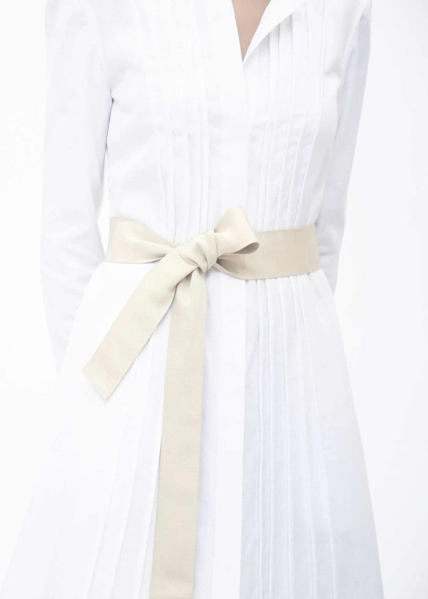 Ribbon Belt, Wide - Ivory