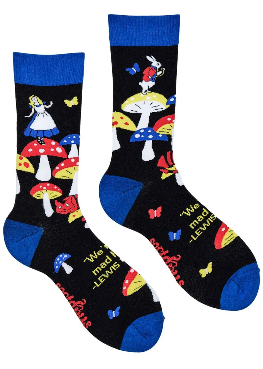 Soctopus Where's Wonder Land Socks Black