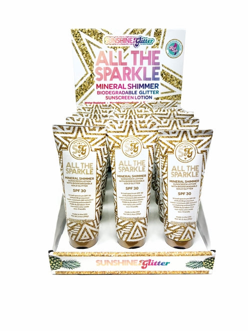 Sunshine & Glitter All the Sparkle Mineral Shimmer SPF 30 Sunscreen