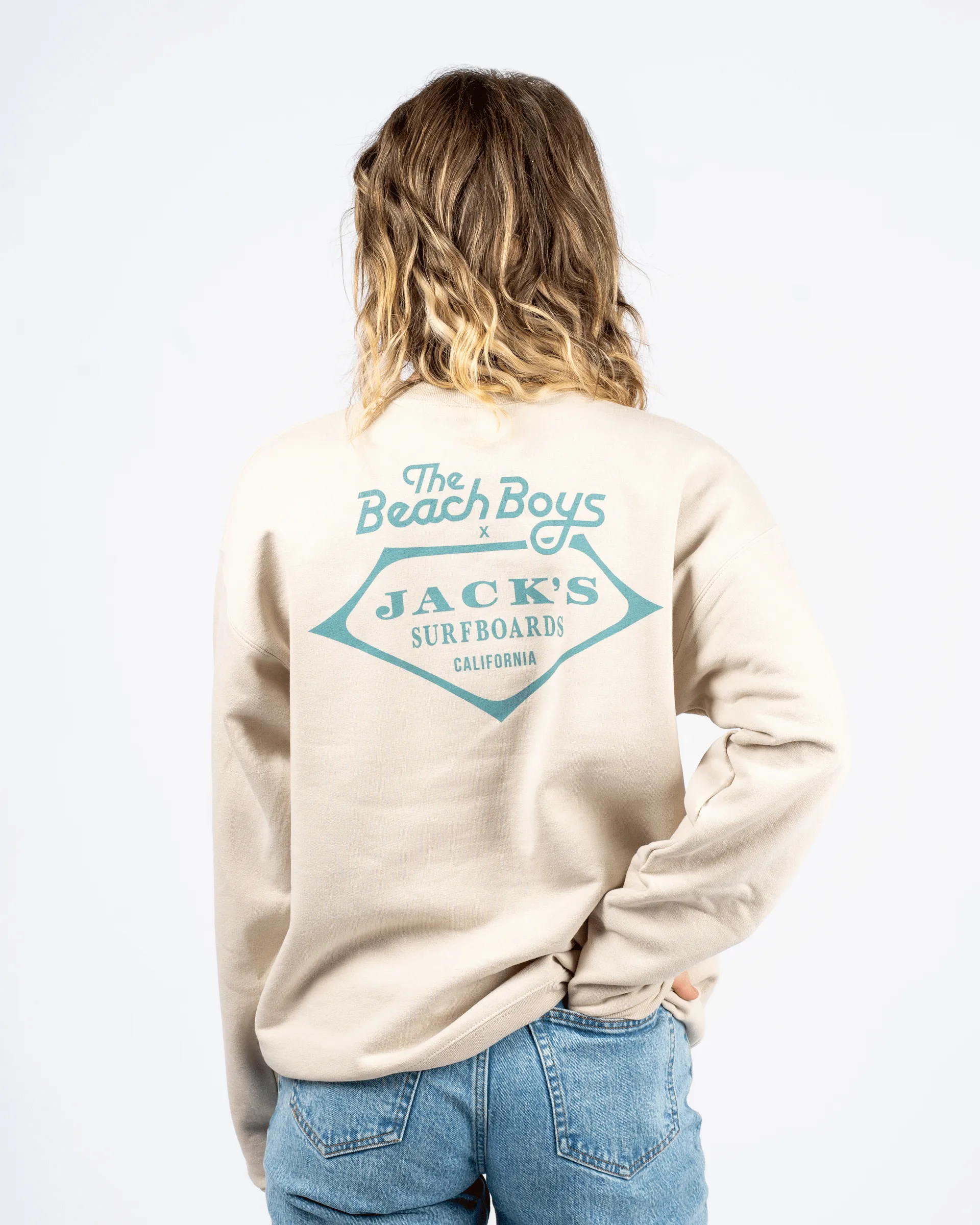 The Beach Boys x Jack's  Retro Beach Boys  Crewneck Sweatshirt