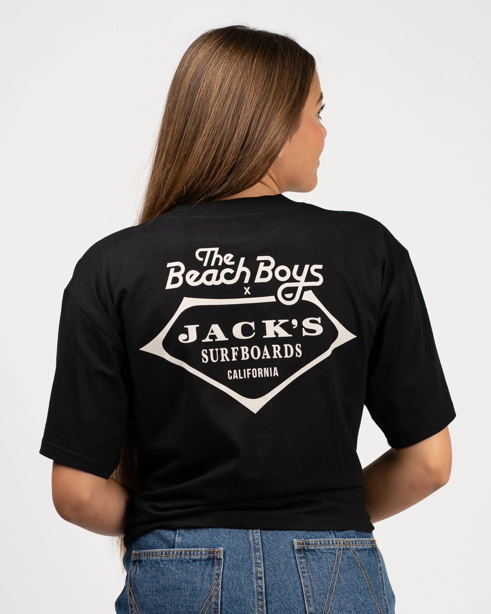 The Beach Boys x Jack's W Retro Beach Boys Boxy Top S/S Tee