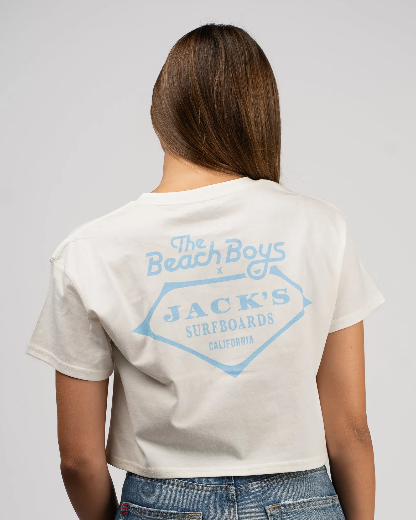 The Beach Boys x Jack's W Retro Beach Boys Crop Top S/S Tee