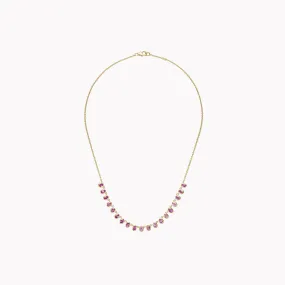 The Lena Petite Pink Sapphire Necklace