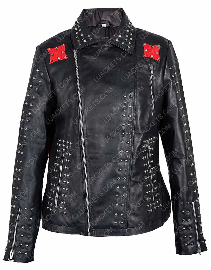 Vox Lux Raffey Cassidy Studded Leather Jacket - Vox Lux Raffey Jacket