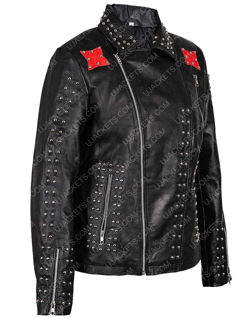 Vox Lux Raffey Cassidy Studded Leather Jacket - Vox Lux Raffey Jacket