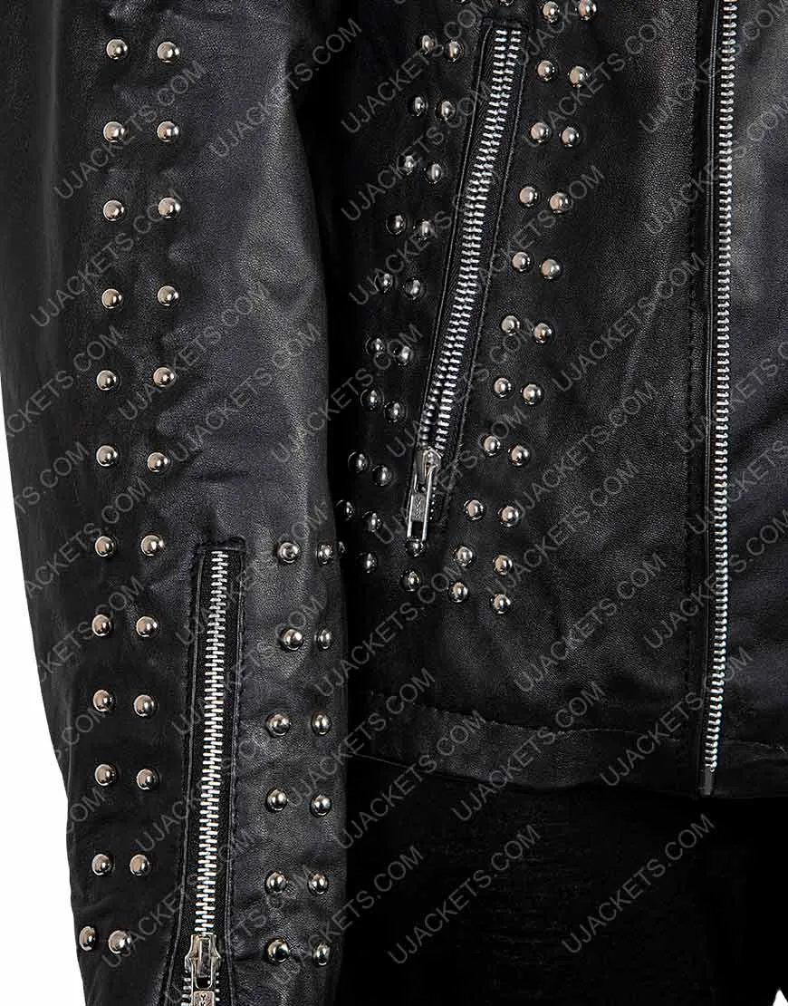 Vox Lux Raffey Cassidy Studded Leather Jacket - Vox Lux Raffey Jacket