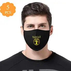 Yahuah-Tree of Life 02-01  Designer Adjustable Face Mask (5 face masks + 10 Filters; 3 sizes)