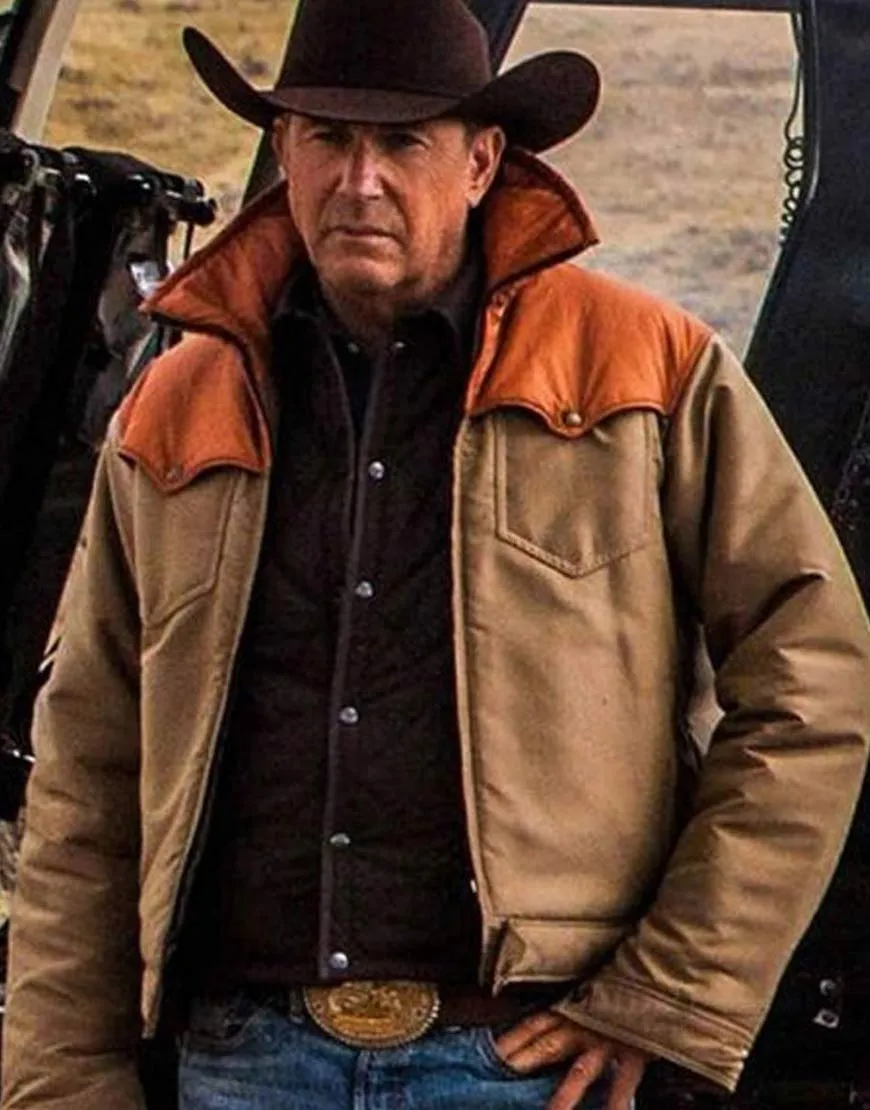 Yellowstone John Dutton Jacket | Kevin Costner Brown Jacket